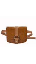 Load image into Gallery viewer, Rinny- Croc Embossed Leather Belt bag