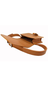 Rinny- Croc Embossed Leather Belt bag