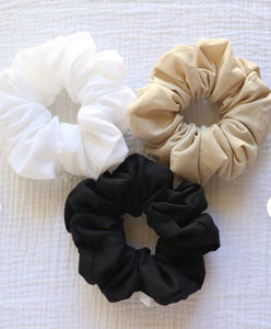 XL Over sized Linen scrunchies