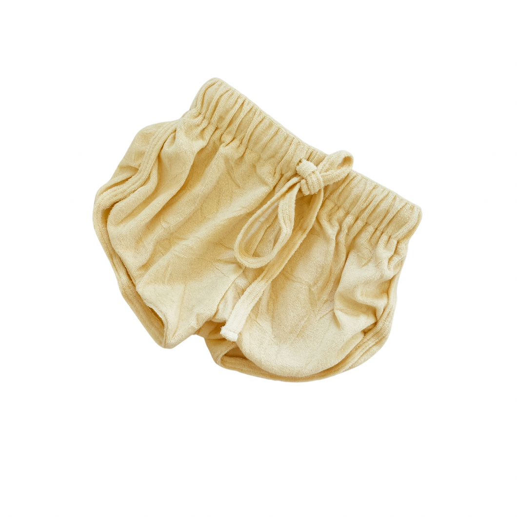 Bowie Terry Shorts Lemon - Indah Designs