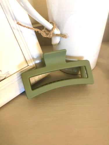 XLarge rectangle hair claw clip