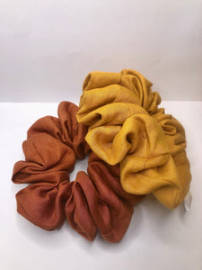 XL Over sized Linen scrunchies