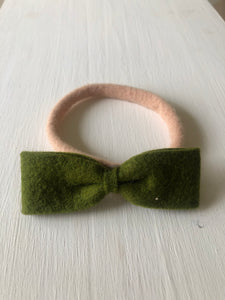 Felt bow headbands