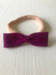 Felt bow headbands