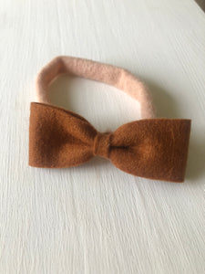 Felt bow headbands