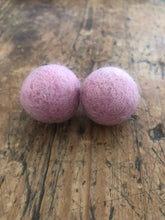 Load image into Gallery viewer, Large felt ball earrings