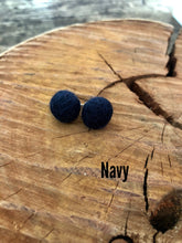 Load image into Gallery viewer, small felt ball earrings