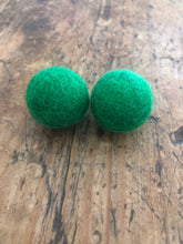 Load image into Gallery viewer, Large felt ball earrings