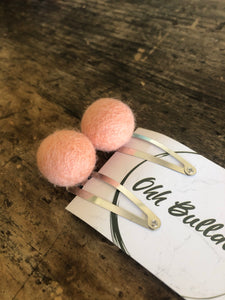 Large felt ball clip set