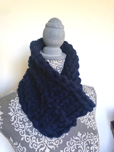 Cable tight knit snood
