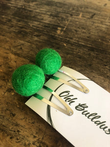 Large felt ball clip set