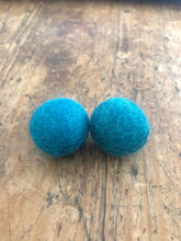 Load image into Gallery viewer, Large felt ball earrings